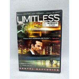 Limitless DVD 2011 Bradley Cooper Abbie Cornish Robert De Niro Relativity PG13